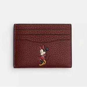 Coach x Disney Card Case In Regenerative Leather With Motif